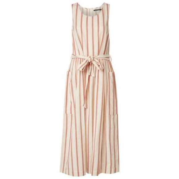 Anthropologie Dresses & Skirts - Monoprix Femme Linen Cotton Striped Dress in EUC